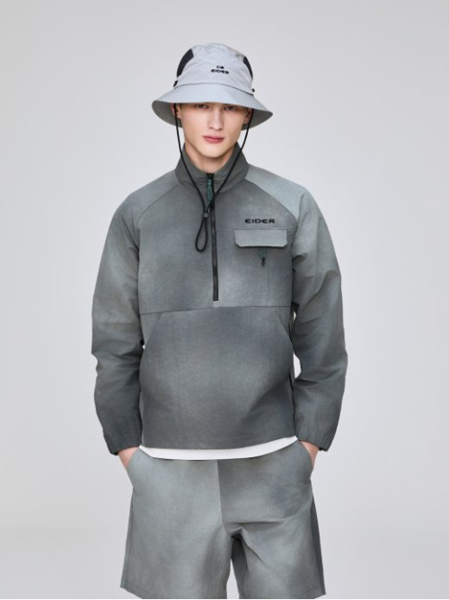 Анорак HIKE PACK UNI с эффектом варки_Dark Grey