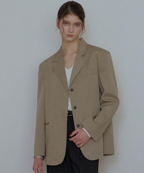 Flat Classic Jacket [Brown]