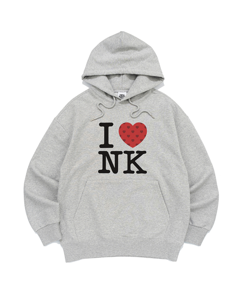 I LOVE NK HOOD TEE (MELANGE)
