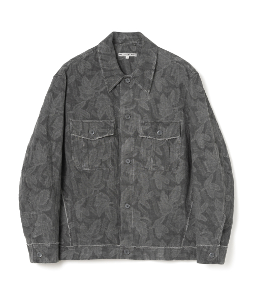 Рубашка-куртка из смесовой ткани (Charcoal Grey)