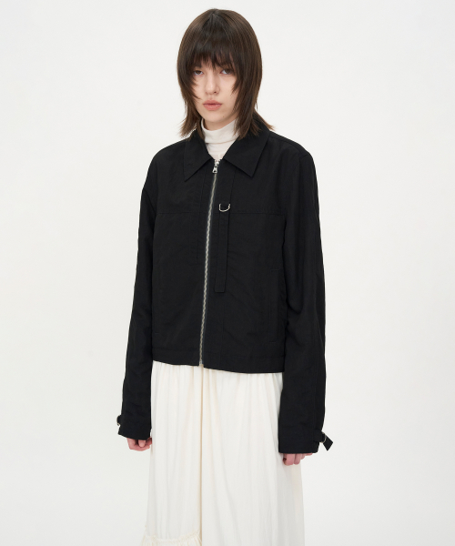 Минималистичная куртка на завязках BLACK