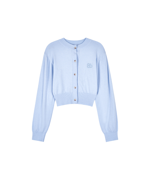Круглый вязаный кардиган (Sky Blue)