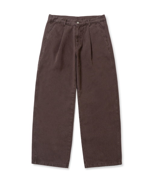 Брюки чинос с одной складкой Brown
