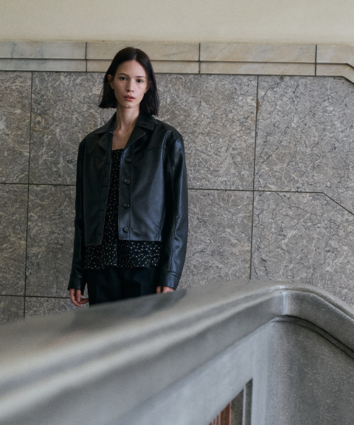 Jess Leather Jacket black
