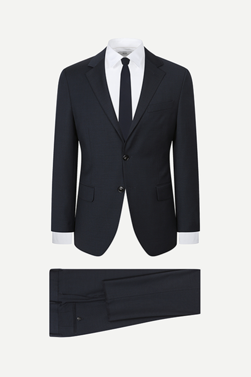 Костюм All day Suit из шерсти стрейч Navy BNESJA016NY_BNESPA116NY