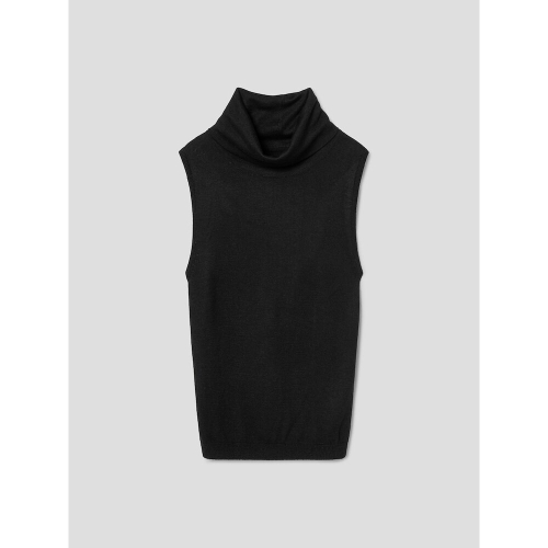 Twisted Back Knit Tank Black