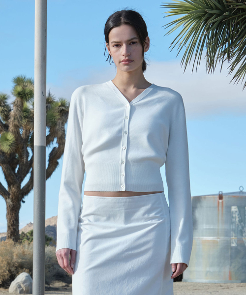 VISCOSE CARDIGAN_OFF WHITE_LC251KN02OW