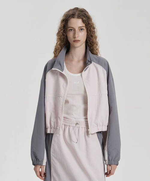 Укороченная куртка Jet Up на завязках - Light Pink