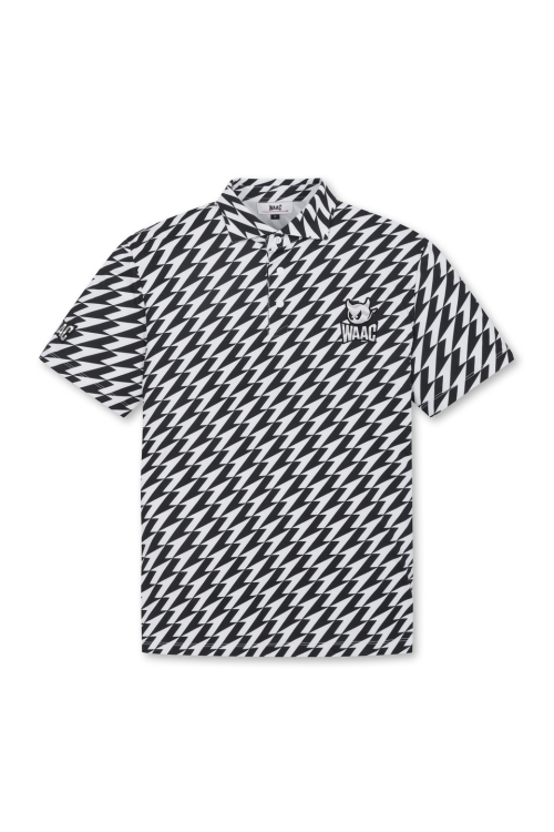 PLAYER S EDITION Men Arrow Print SS Polo_WMTCM25903BKX