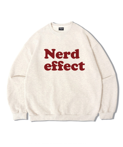 Оверсайз свитшот Nerd Effect Oatmeal