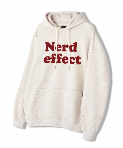 Свободное худи Nerd Effect Oatmeal
