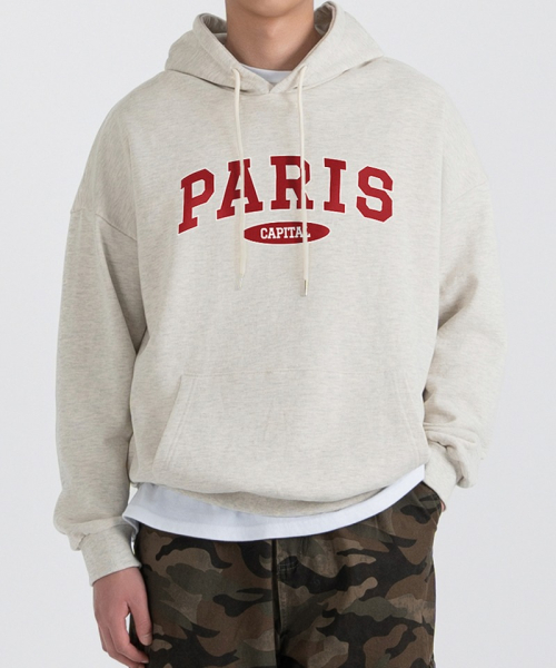 Оверсайз худи Capital Paris [Oatmeal]