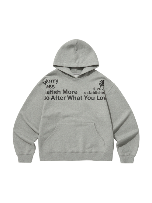 WORRY LESS худи, меланж
