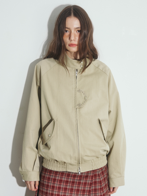 STUDDED TWO-WAY BARACUTA куртка, бежевый