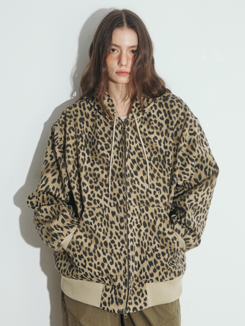 LEOPARD WORK HOOD куртка, BROWN