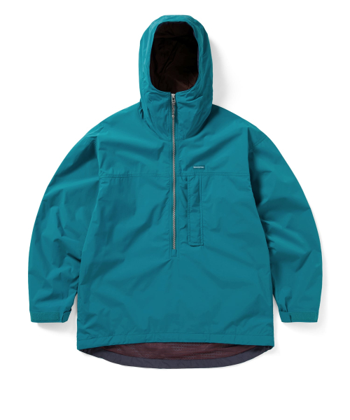 Nylon Anorak Parka Blue