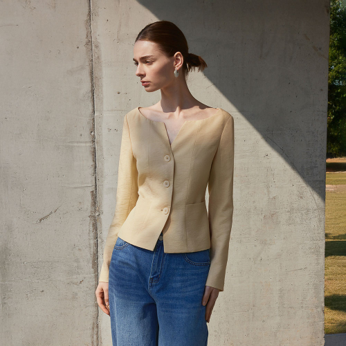 YY_High-end commute waist jacket_2color