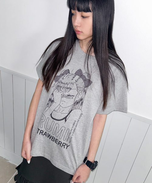 RUMI T-shirt [Melange grey]