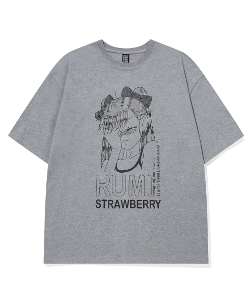 원더비지터() RUMI Overfit T-shirt [Grey] 상품 이미지