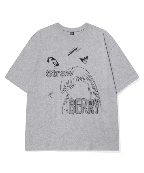 원더비지터() Decomposition Overfit T-shirt [Melange grey] 상품 이미지