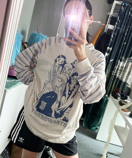 원더비지터() Strawberry EP1 Raglan LS-T [Oatmeal] 상품 이미지