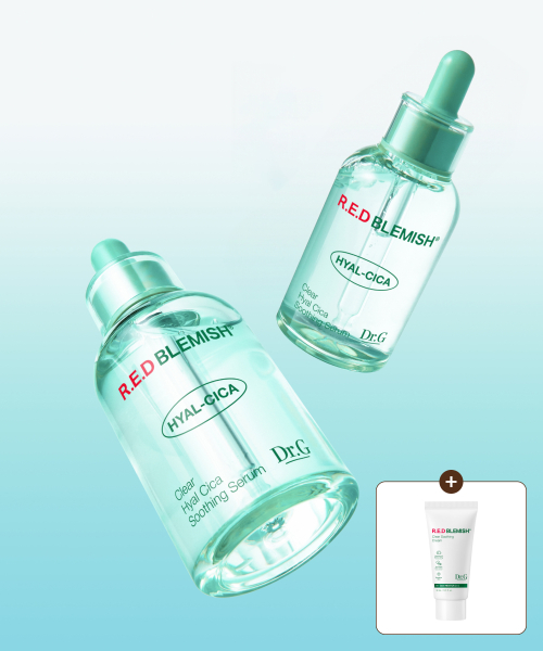 닥터지() [크림30mL증정](1+1)레드 블레미쉬 클리어 히알 시카 수딩 세럼 50mL 상품 이미지