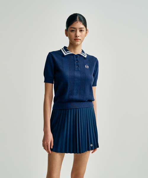 세르지오 타키니() W 데일리 반팔 폴로 스웨터 상품 이미지