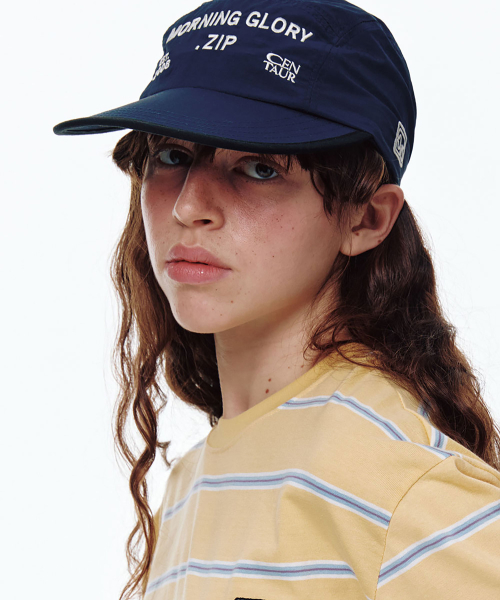 CENTAUR.KR ♥ MORNING GLORY NYLON CAMP CAP/追跡付 센토르(CENTAUR.KR) MORNING GLORY NYLON CAMP CAP_NAVY