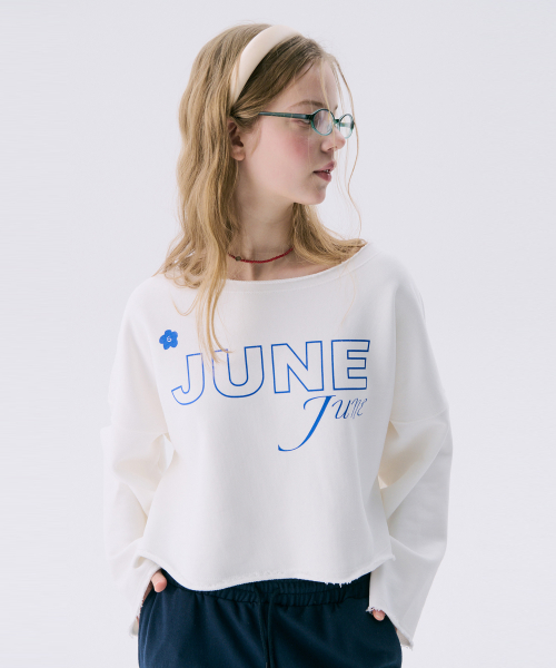 VOL11.Lawcut Mini Sweat_White