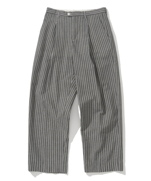 seersucker stripe брюки черный