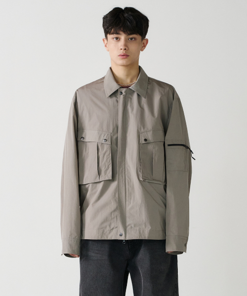 nylon shirts куртка (бежевый)
