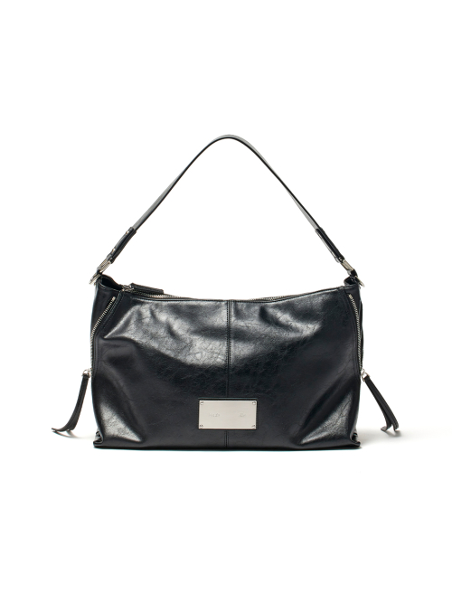 SIDE молния SHOULDER BAG IN черный