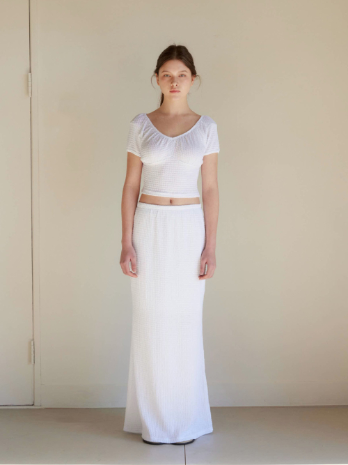 ROSE LONG SKIRT / WHITE