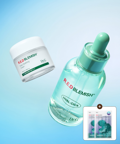 닥터지() [증정]레드 블레미쉬 클리어 히알 시카수딩 세럼 50mL+레드 블레미쉬 클리어 수딩크림 50mL 상품 이미지