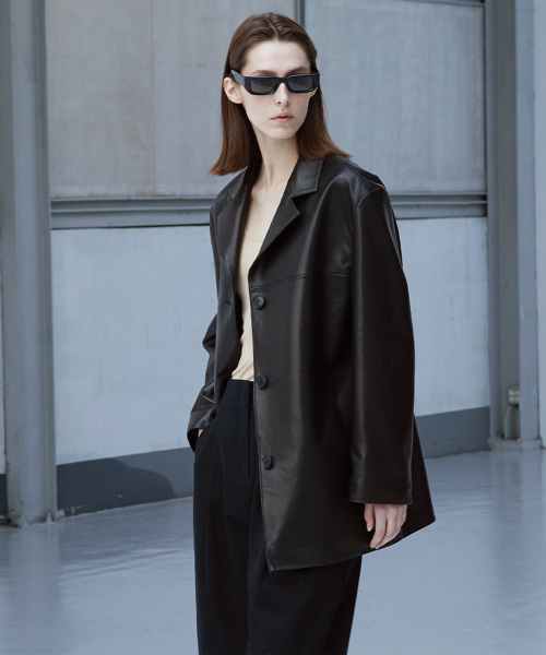 European Lambskin Classic Blazer_Black