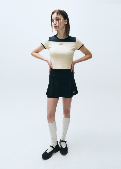 MOUVEMENT W CLASSIC LOGO WRAP SKIRTS SHORTS black