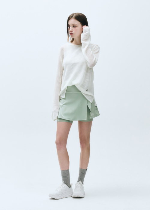 MOUVEMENT W CLASSIC LOGO WRAP SKIRTS SHORTS mint