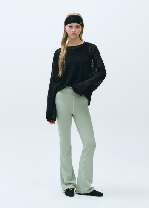 MOUVEMENT W CLASSIC LOGO BOOTCUT LEGGINGS mint