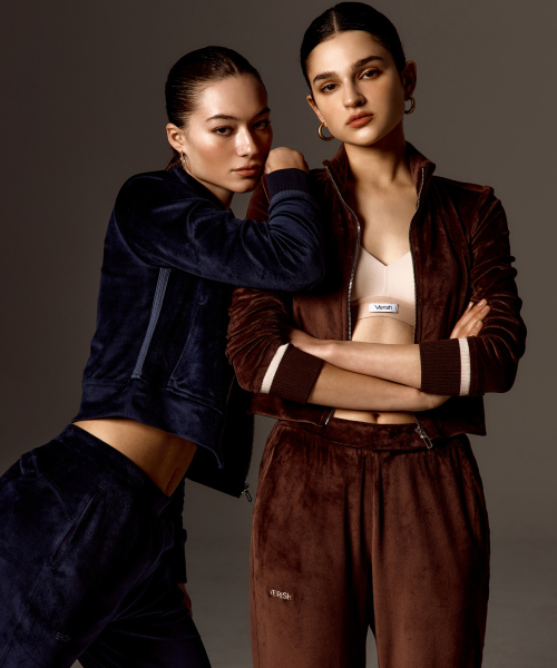 Вельветовая олимпийка на молнии Velvet Tracktop