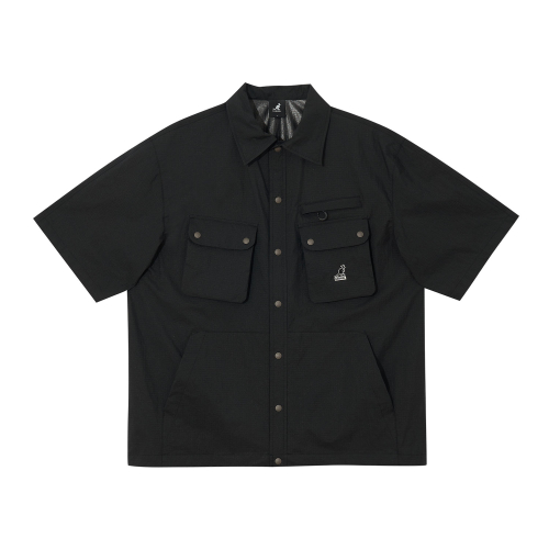 Рубашка с косым карманом 7062 Black