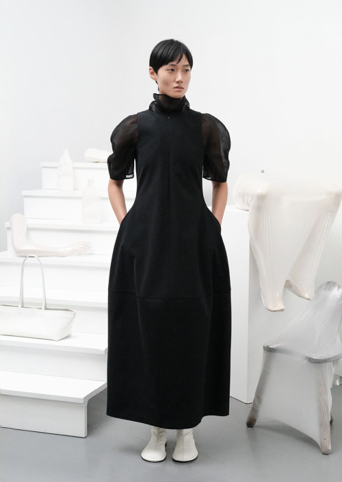 아모멘토(AMOMENTO) KNOTTED COLLAR TOP (3COLORS) - 사이즈 & 후기