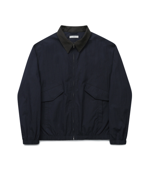 Куртка с контрастным воротником (Dark Navy)