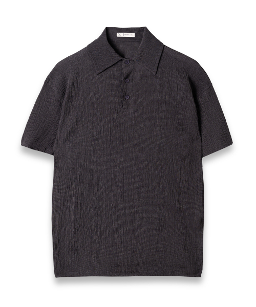 Рубашка поло seersucker WISH & WEAR (Grey)