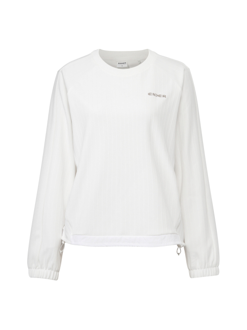 Женский лонгслив LOVEY из жаккардового трикотажа Cream