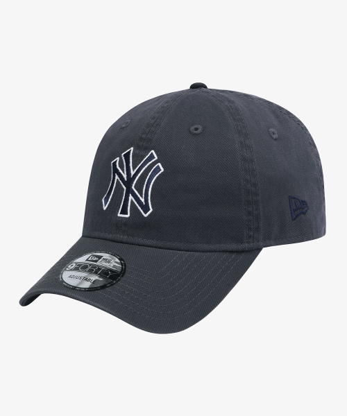 MLB 뉴욕 양키스 베이직 아웃라인 언스트럭쳐 볼캡 다크 그라파이트