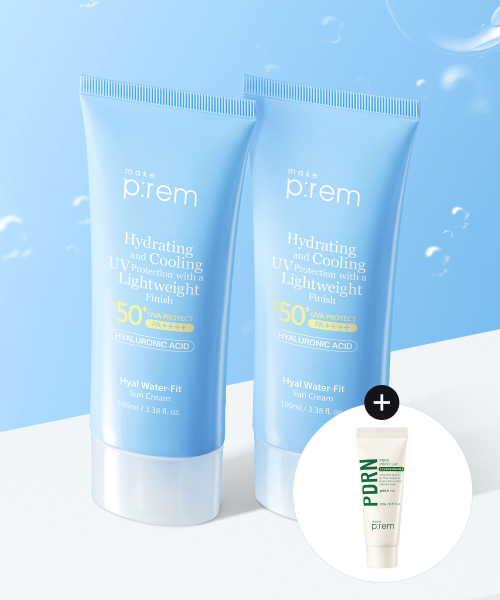 메이크프렘() [증정][2pack] 히알 워터핏 선크림 100ml 상품 이미지