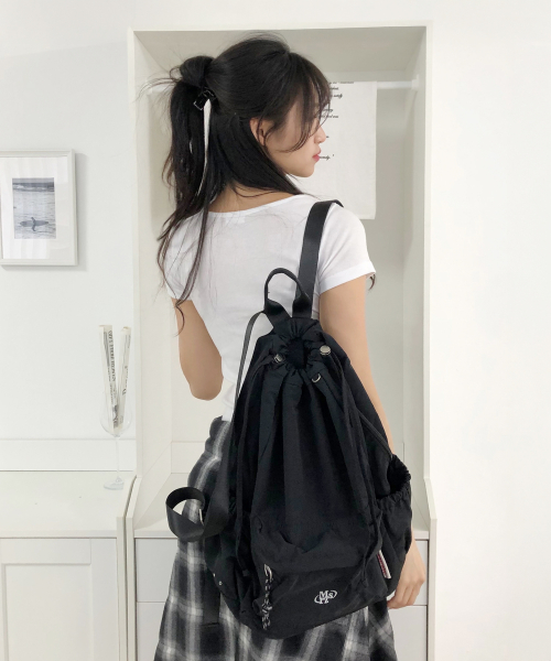 마스마룰즈(MASMARULEZ) Mixed Easy Draw Backpack _ Pure black