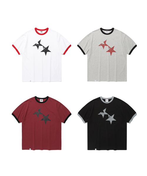 Футболка TWIN STAR RINGER SS TEE 4colors (CV2FMUT549A)