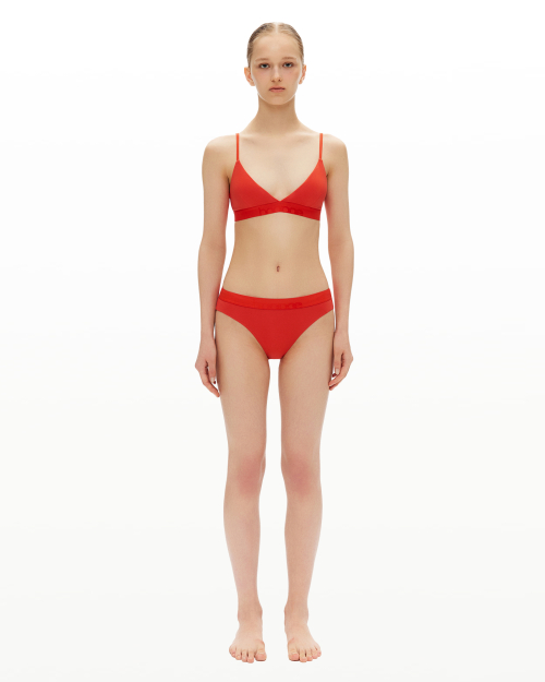 Everyday bralette & brief set_sunset orange