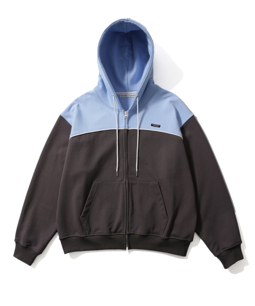Color Block Hood Zip-Up (голубой)